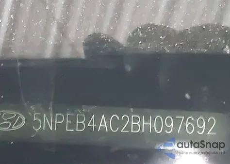 2011 Hyundai Sonata Gls from USA, damaged, VIN 5NPEB4AC2BH097692